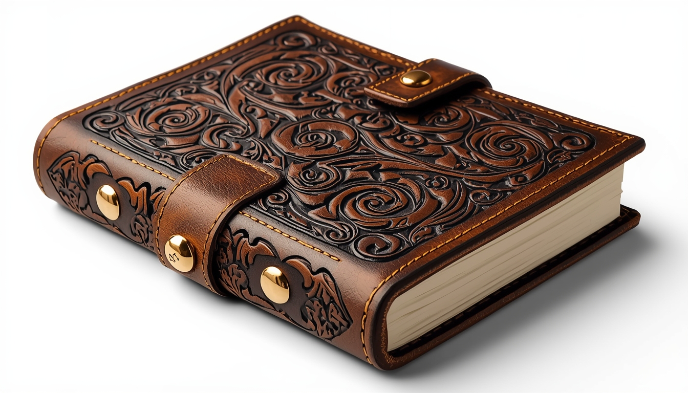 Leather Journal with Hand Tooling