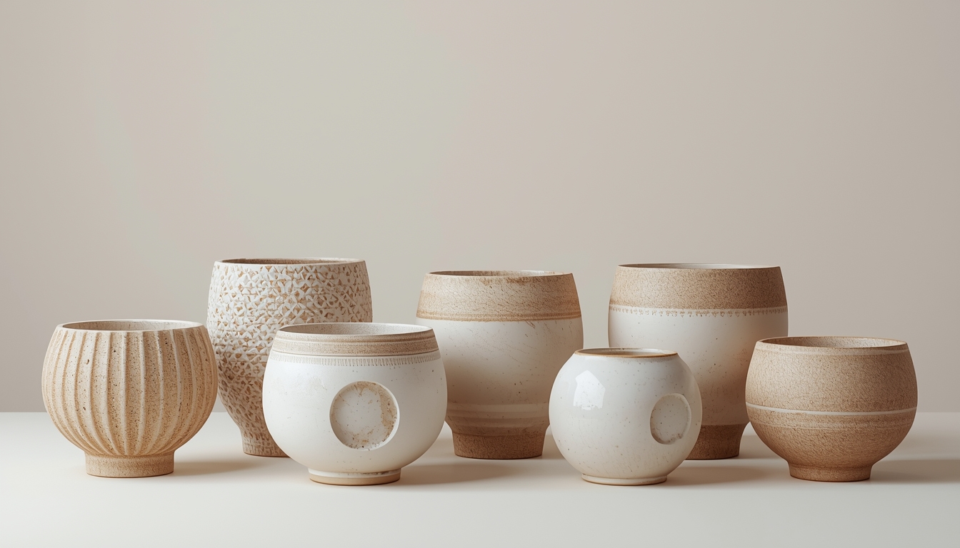 Ceramic Plant Pot Set